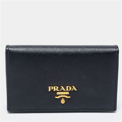 prada black card holder